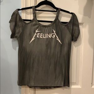 Rocker Cold Shoulder Top